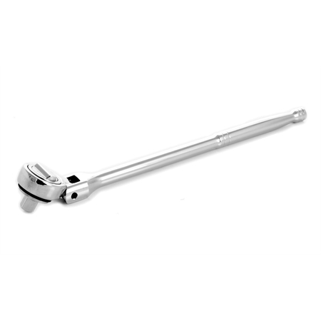 PERFORMANCE TOOL Chrome Ratchet, 3/8" Drive, Flexible Round Head, 10-5/8" Long W38108